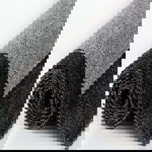 Modern Living Room Rug Bordered Design Grey Black | The Rugs