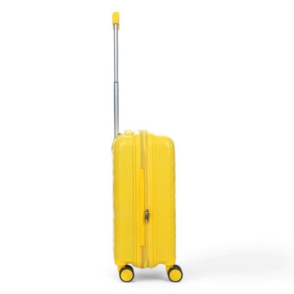 Snowball Hard Shell Cabin 55 x 37 x 22 cm PP Suitcase Luggage Suitable for Easyjet, Ryanair