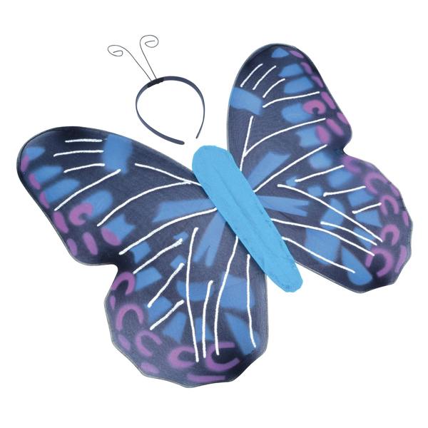 Bristol Novelty Adults Unisex Butterfly Kit - Blue - 