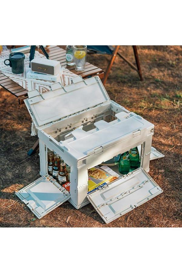 Living and Home 60L Collapsible Storage Box Outdoor Camping Table Hamper