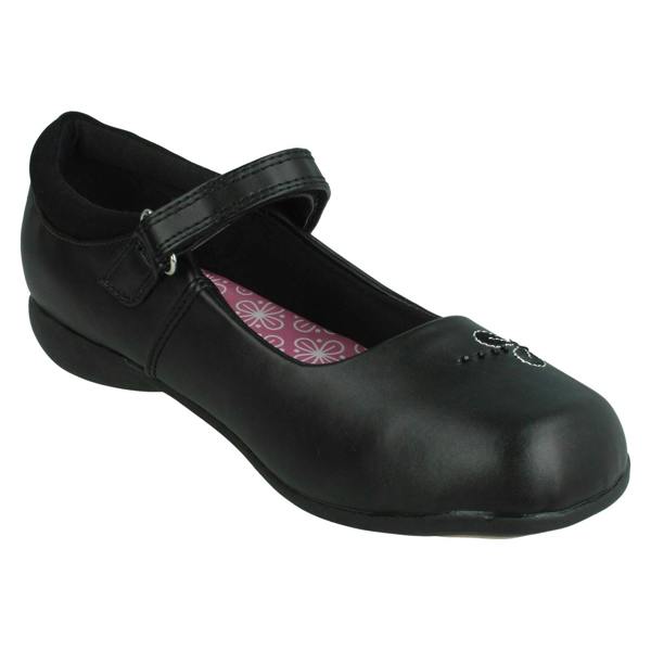 Walkright Girls Walkright Flower Detail School Shoes 20289