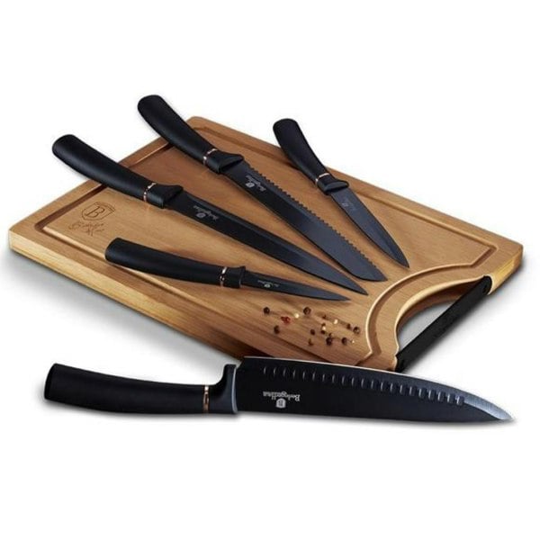 6-Piece Knife Set & Bamboo Cutting Board Berlinger Haus BH/2549