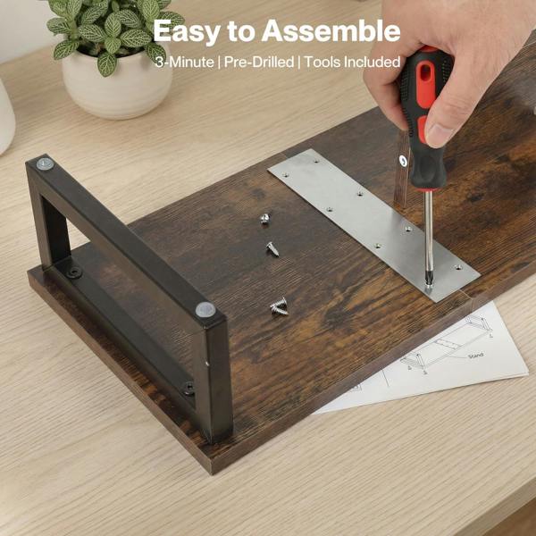 Levede Dual Screen Stand Riser Office Desktop Computer Monitor Shelf Holder 90cm