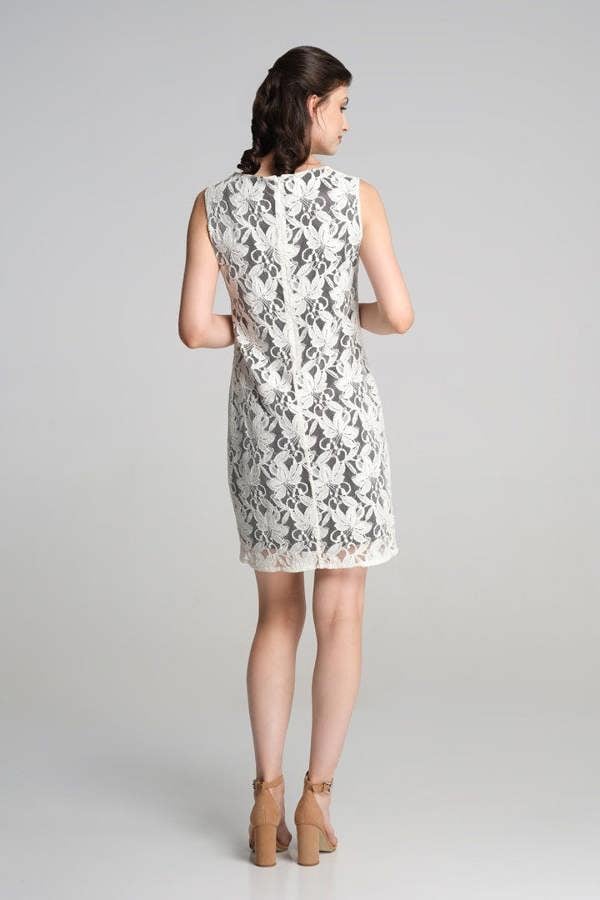 Rumour London Chelsea sleeveless lace overlay dress