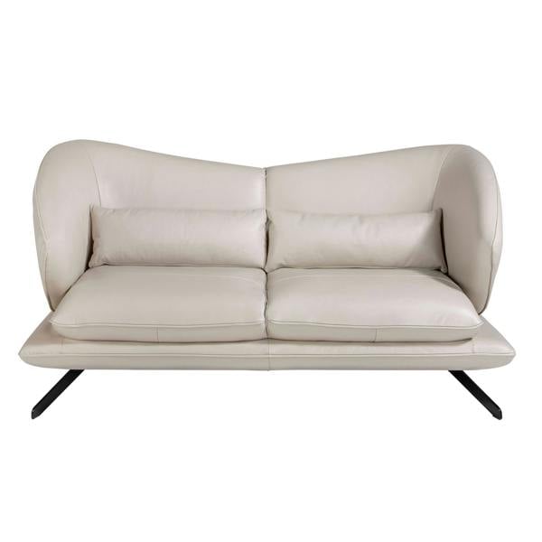 Angel Cerdá Taupe grey leather sofa 6145/6146