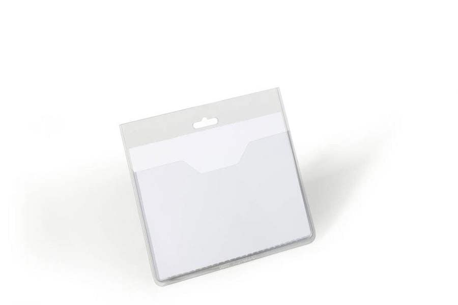 Durable Name Badge ID Card Holders with Insert Cards | 20 Pack | 60 x 90mm