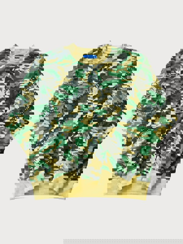 Awake NY Rhinestone Camo Sweatshirt Camo Green - Supplied FashionAwake