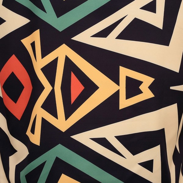 David WeJ Geo Print 2 Piece Set - Black Green