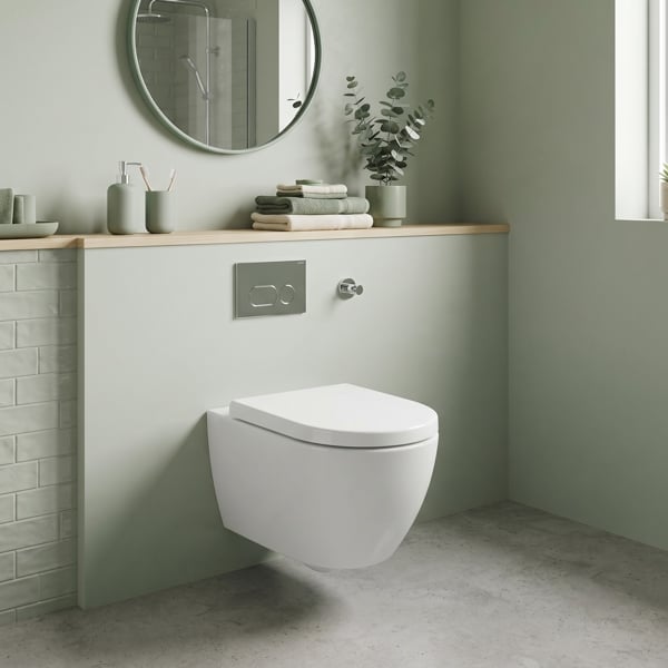 RTS Long D Top Fix Slow Close Quick Release Toilet Seat - 360 x 470mm