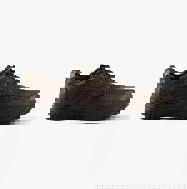 IMAC LENNIE Mens Grain Leather Apron Shoes Brown