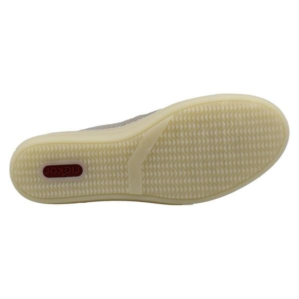 Rieker Ladies Rieker Detailed Casual Trainers With Side Zip L5955