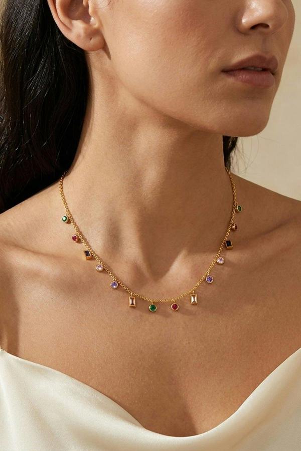 ARIIRA Rio Gold Tone Necklace