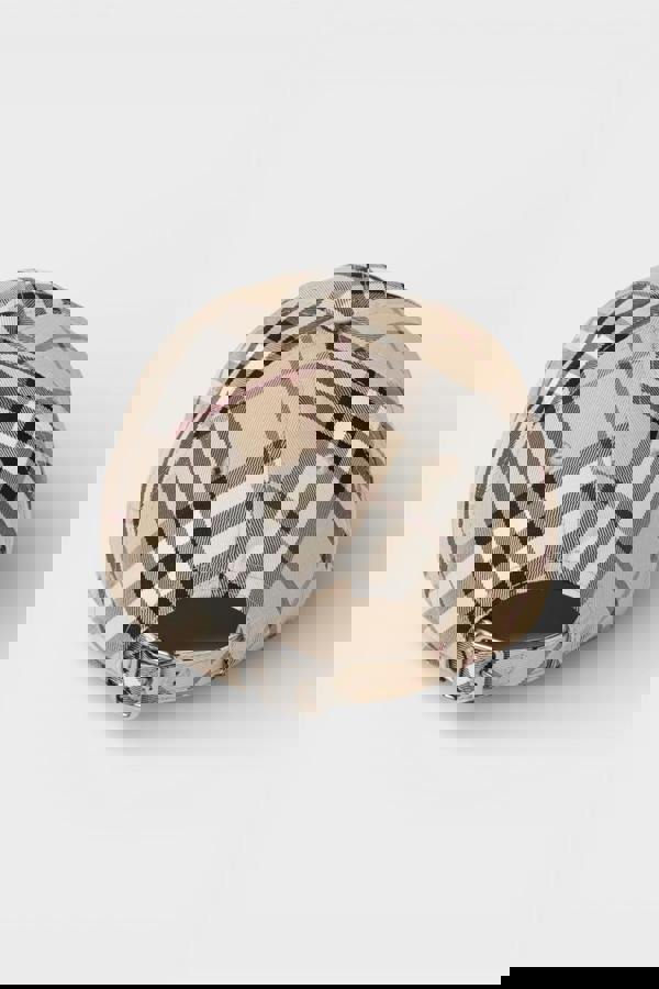 Burberry ESS Check Baseball Cap Alabaster Checked Beige