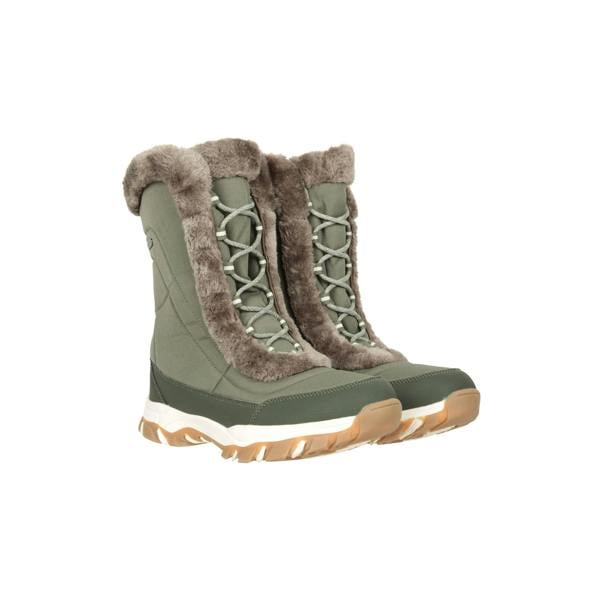 Mountain Warehouse Womens/Ladies Ohio Snow Boots - Khaki Green - 