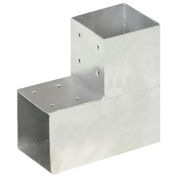 Berkfield Post Connector L Shape Galvanised Metal 101x101 mm