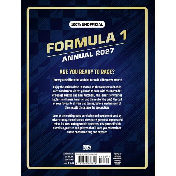 Farshore Formula 1 Annual 2027, Annuals, Mixed Pages, Sports, Gift