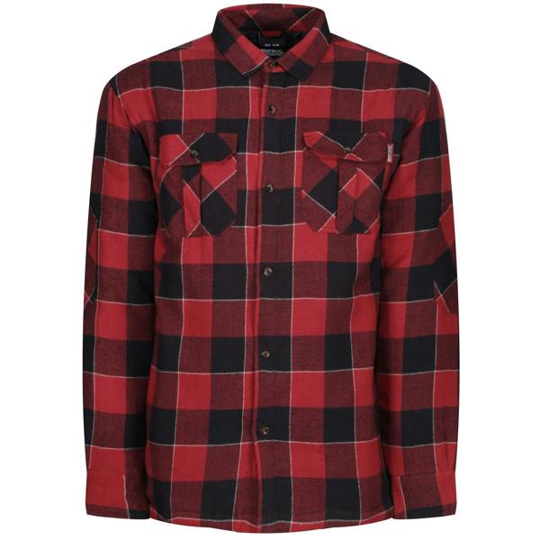 Regatta Professional Mens Checked Padded Shirt - Red - 