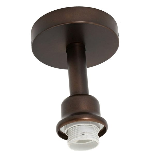 Contemporary Designer Short Semi Flush Matt Bronze Ceiling Rose Image 5