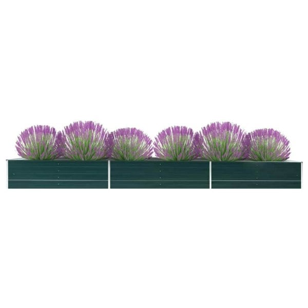 Berkfield Garden Raised Bed Galvanised Steel 480x80x45 cm Green