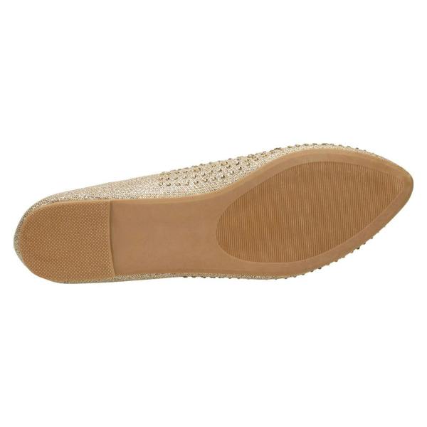 Anne Michelle Ladies Anne Michelle Diamante Flat Ballet Shoe