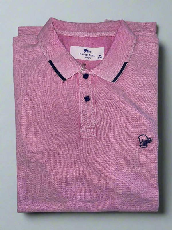 PIQUE POLO SHIRT – Premium Men's Patterned Shirt by Claudio Lugli | Bold Design, Tailored Fit, Best Printed Shirts