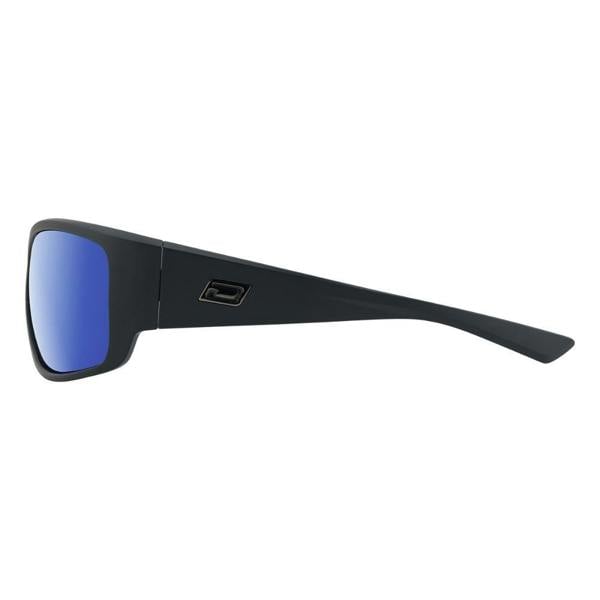 Dirty Dog GORILLA - Satin Black with Polarized Blue Mirror Lens