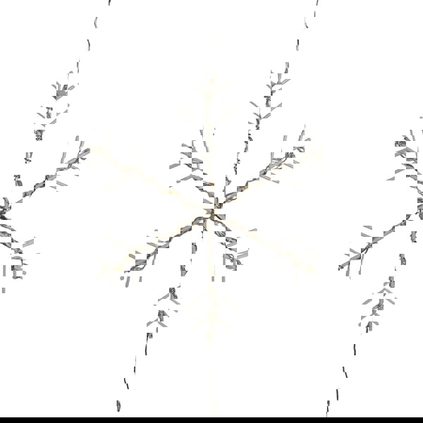 Samuel Alexander 2.6m Set of 10 Snowflake Curtain Lights 258 Rainbow LEDs MicroBrights String Lights