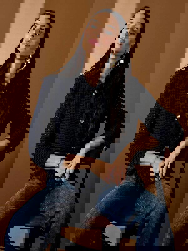 GWD Daria Navy Tassle Cardigan