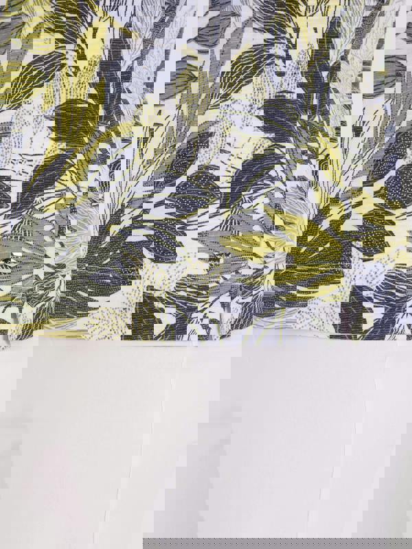 TIGI Embroiderd Notch Neckline Jungle Print Top