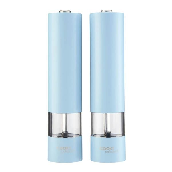 Cooks Professional Electric Salt and Pepper Mill Set | Blue