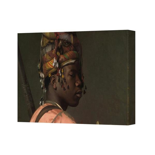 Benjamin Tate Design Canvas Wall Art Portrait Of African Woman In Colorful Headwrap