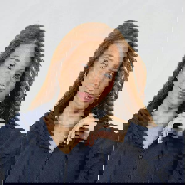 Brave Soul Navy Zip Through Polar Fleece Hoodie - Navy Image 4