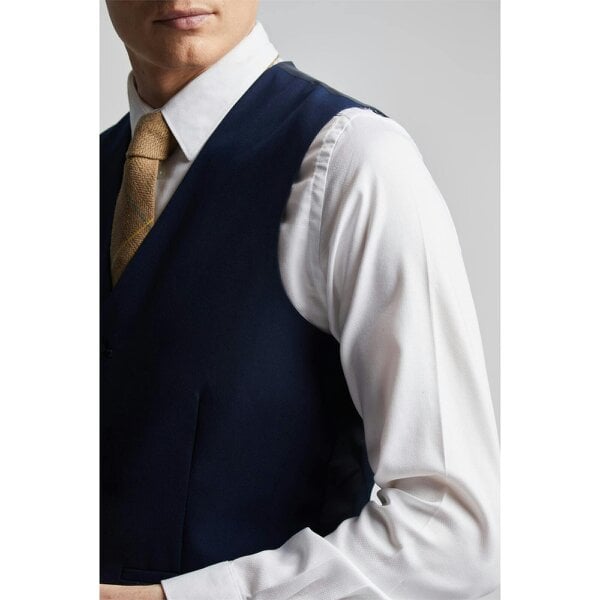 Limehaus Regular Fit Blue Waistcoat