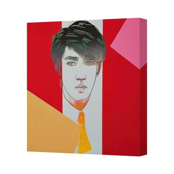 Benjamin Tate Design Contemporary Abstract Portrait Canvas Print Wall Art With Bold Colors
