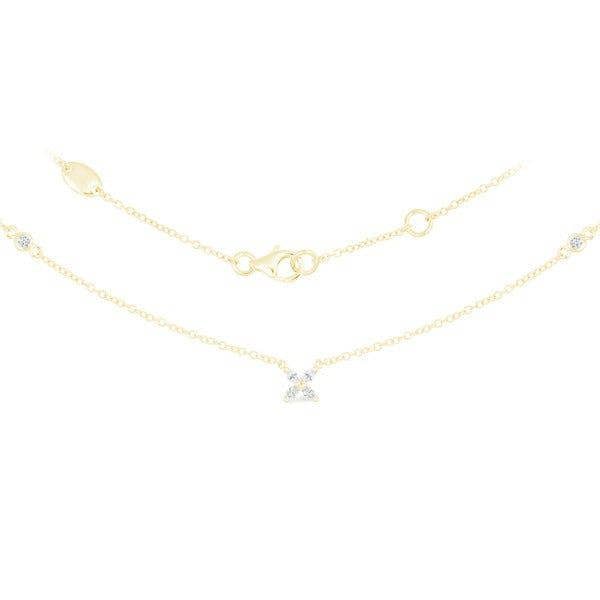 Sarah Layton Single Flower Diamond Pendant, 0.16ct - 18ct Yellow Gold