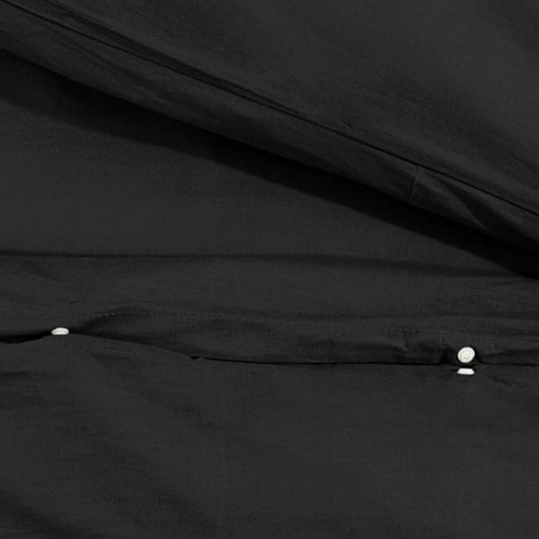 Berkfield Duvet Cover Set Black 135x200 cm Light-weight Microfiber