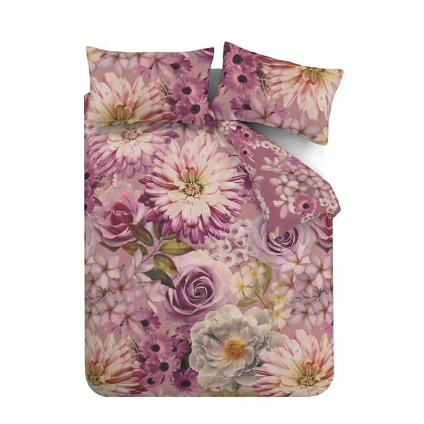 RHS Rosemoor Floral Pink Duvet Cover Set