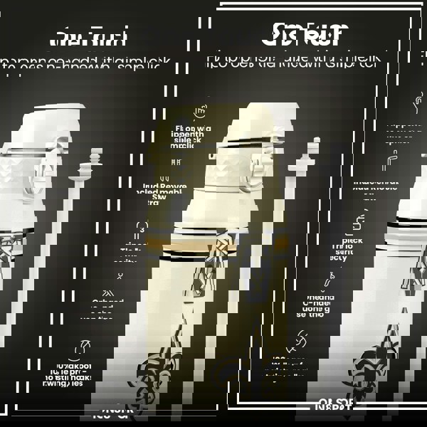 ION8 NFL x ION8 Insulated Steel Water Bottle, NFL Saints, 750ml (24oz)