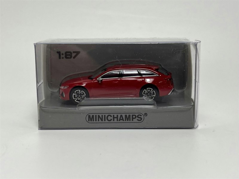 Minichamps Audi RS6 Avant 2019 Red Metallic 1:87 Scale Minichamps 870010010