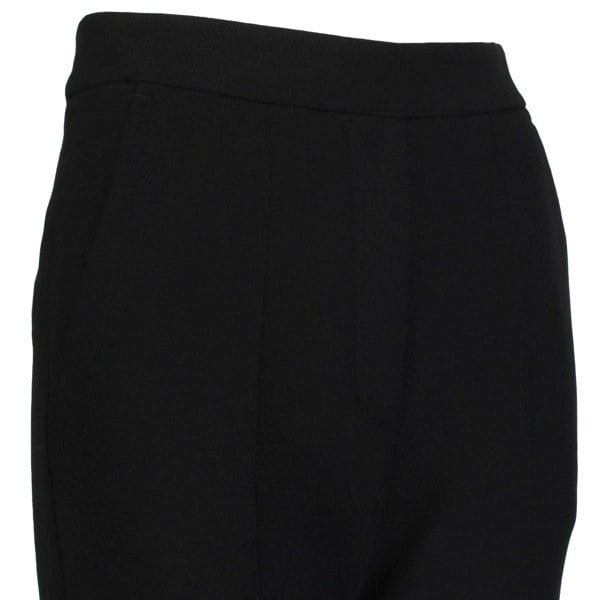 Ellery flared trousers in a black crepe fabric