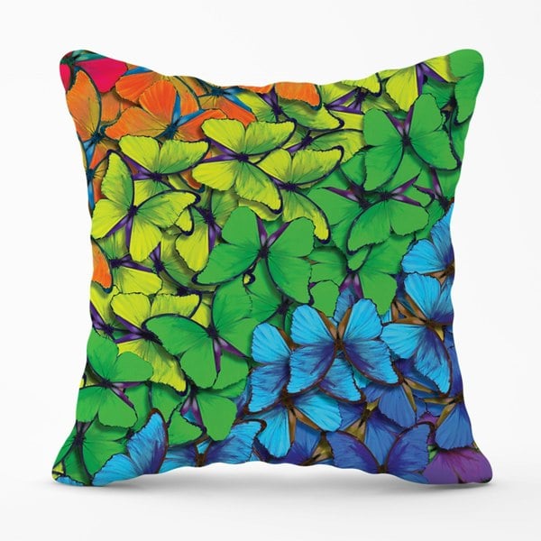 Warren Reed Multicoloured Butterflies Cushions