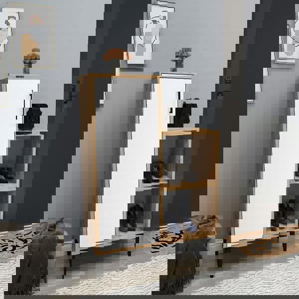 Destina Home Reysary Shoe Storage Shelf with Cabinet