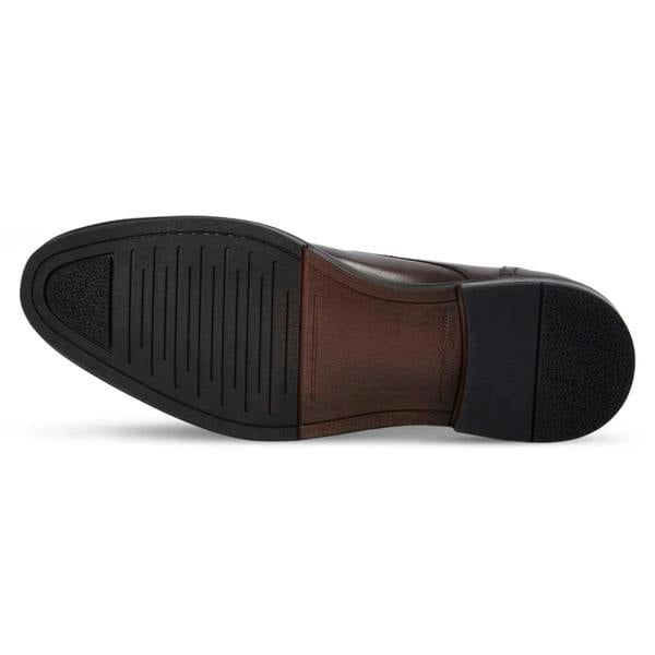 Paul Andrew Regent - Men's Dark Brown Burnished Leather Derby Shoes