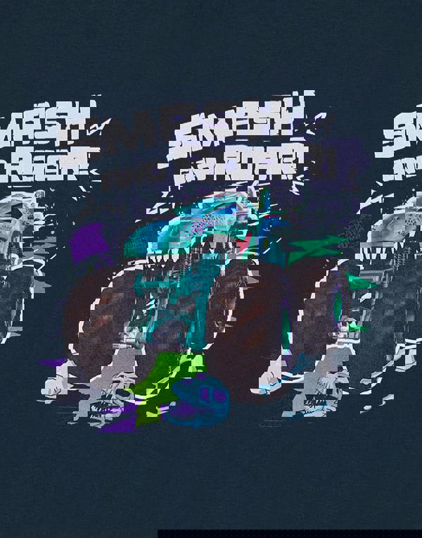 Hot Wheels Boys Blue Smash & Roar Short Sleeved T-Shirt