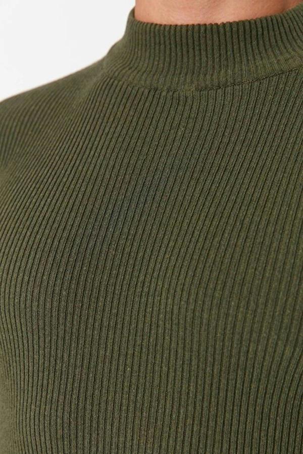 WOVCOR Half Turtleneck Ribbed Knit Men's Sweater