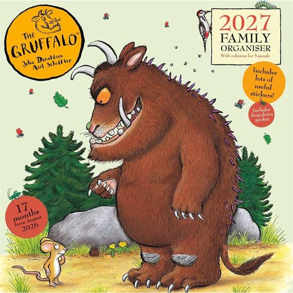 Julia Donaldson, Gruffalo Family Planner 2026 - 2027, Family Planners, Month To View, History & Literature, Gift
