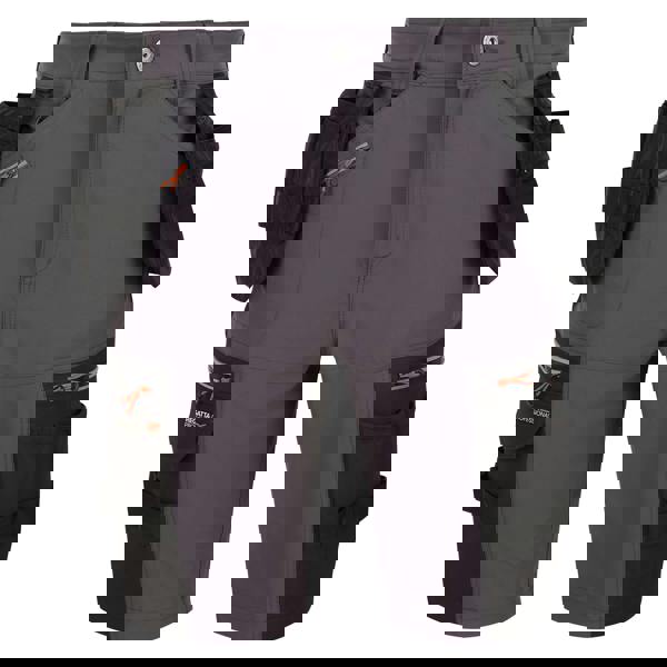 Regatta Professional Mens Detachable Holster Pocket Shorts - Iron/Black - 