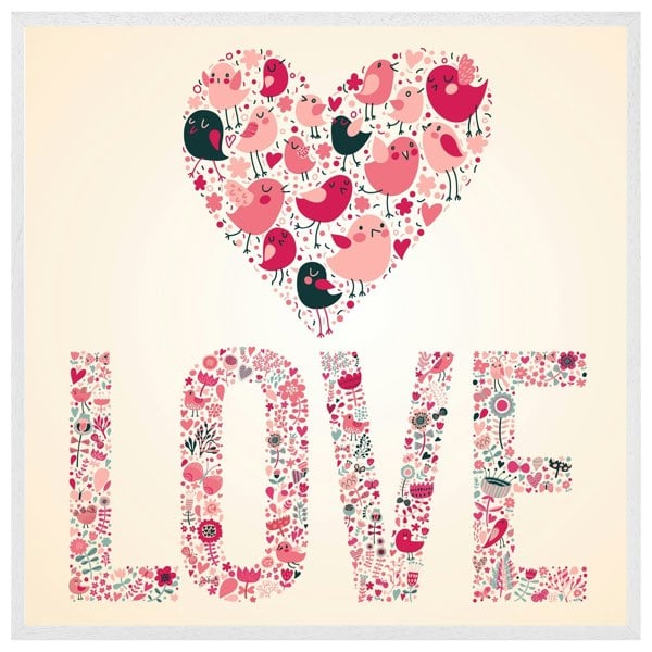 Benjamin Tate Design Love hearts (picture Frame)