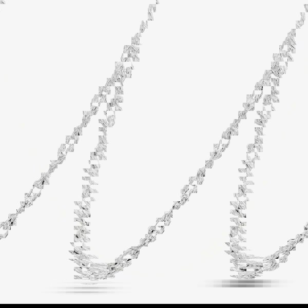 T. H. Baker Argentium Silver 18 Inch Textured Link Chain ARG-94302-18