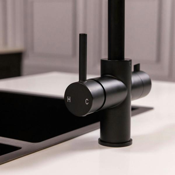 Flode svan | 3 in 1 Instant Boiling Tap | Matt Black Finish